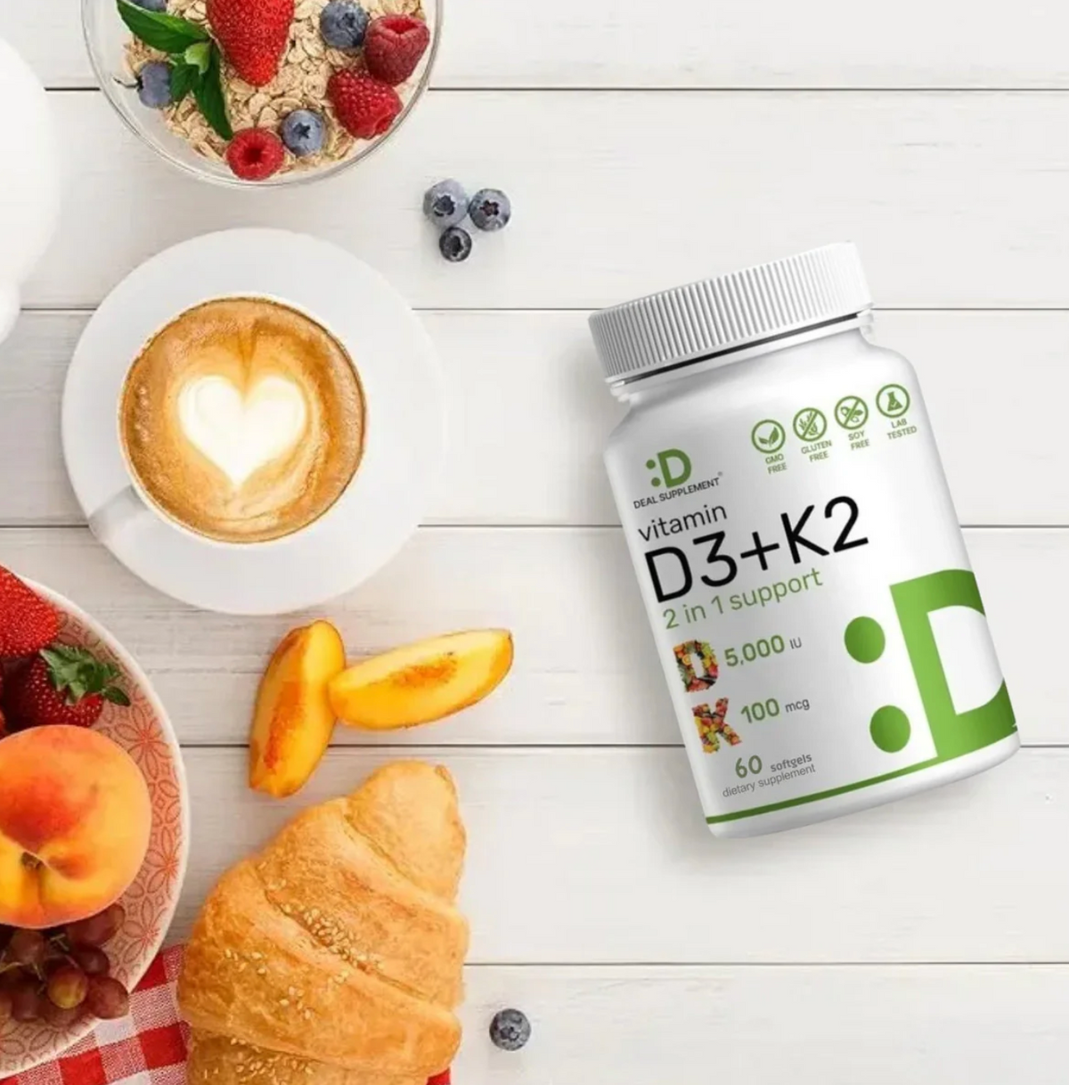 Suplemento de vitamina D3K2 OFERTA✅ 👩🏻⚕️