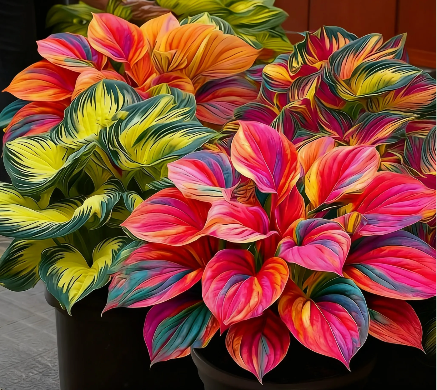 🌈🔥 Hostas de llama arcoíris de edición limitada: follaje multicolor raro, exclusivo de nuestra tienda 🌸