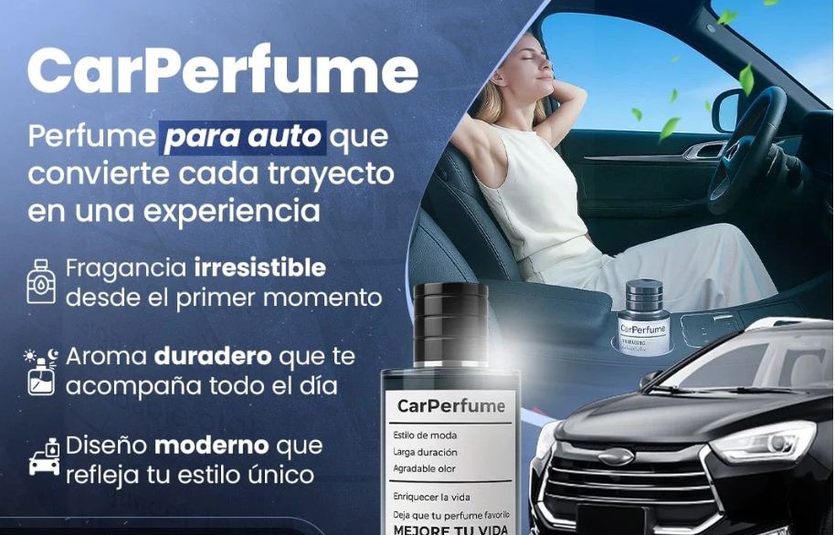 PERFUME PARA CARRO- ¡Convierte tu vehículo en un santuario de frescura premium!