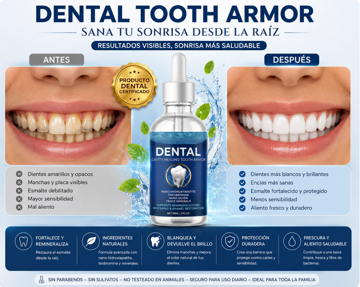 🦷 DentalToothArmor® | Cuidado Dental Avanzado para Dientes y Encías