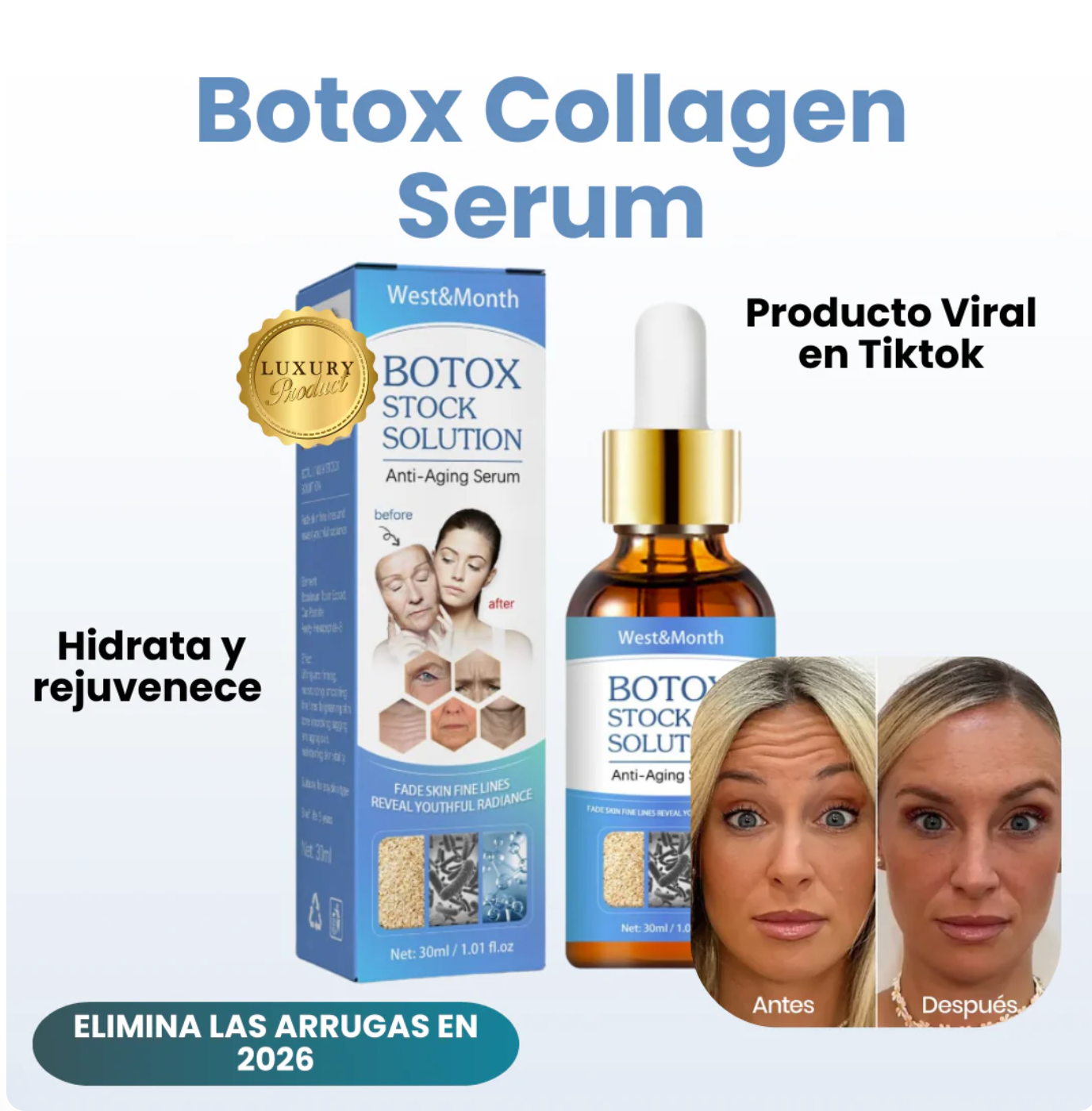 Botox Collagen Serum – Tensa y desaparece las arrugas desde la primera aplicacion