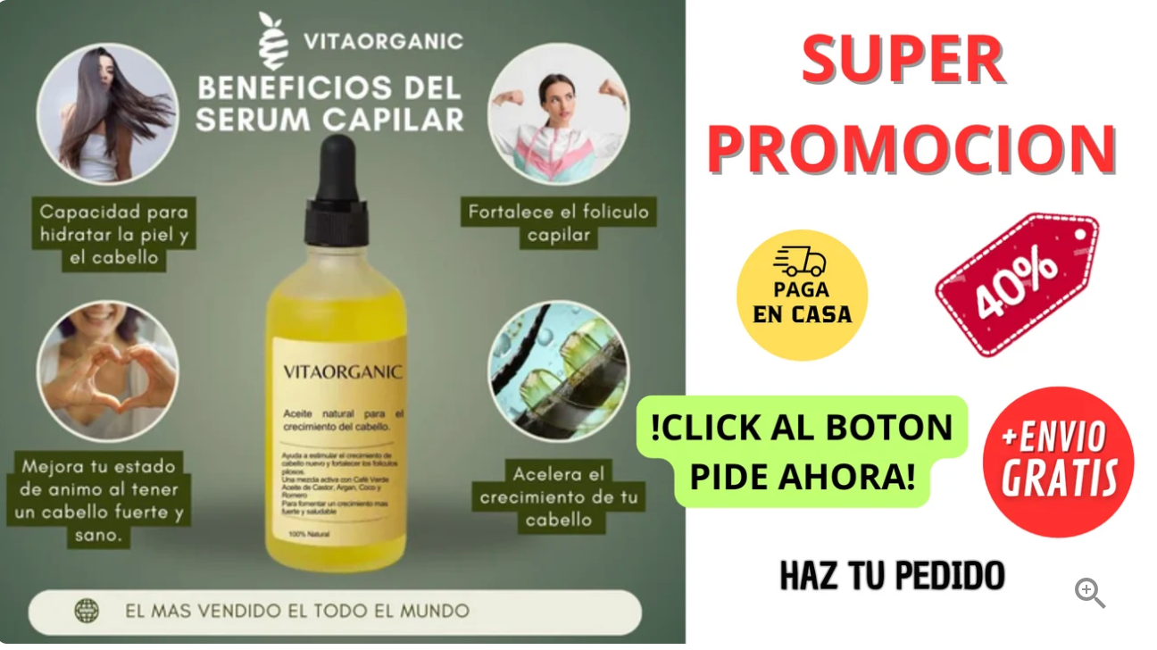 VITAORGANIC SERUM CAPILAR OFERTA 2X1 🔥 ✅
