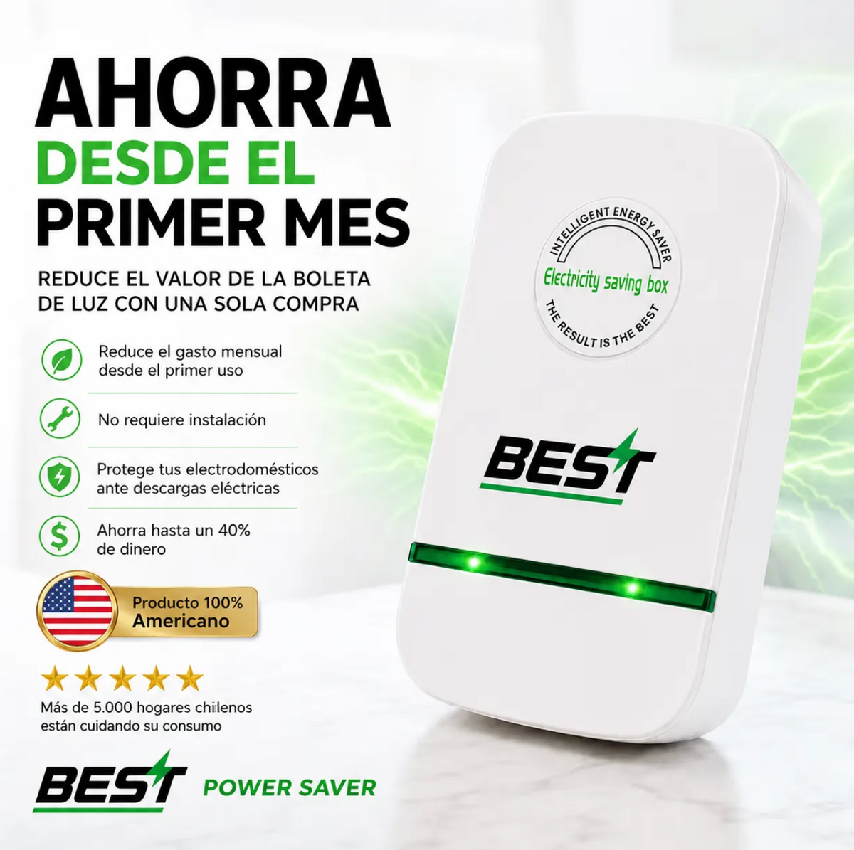 Ahorrador de Energía Best | Reduce las boletas desde el primer mes