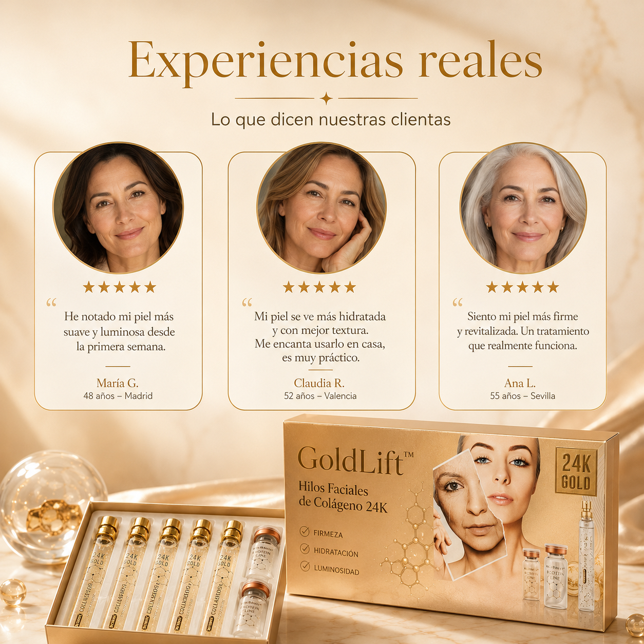 GoldLift™ – Hilos Faciales de Colágeno 24K ✨