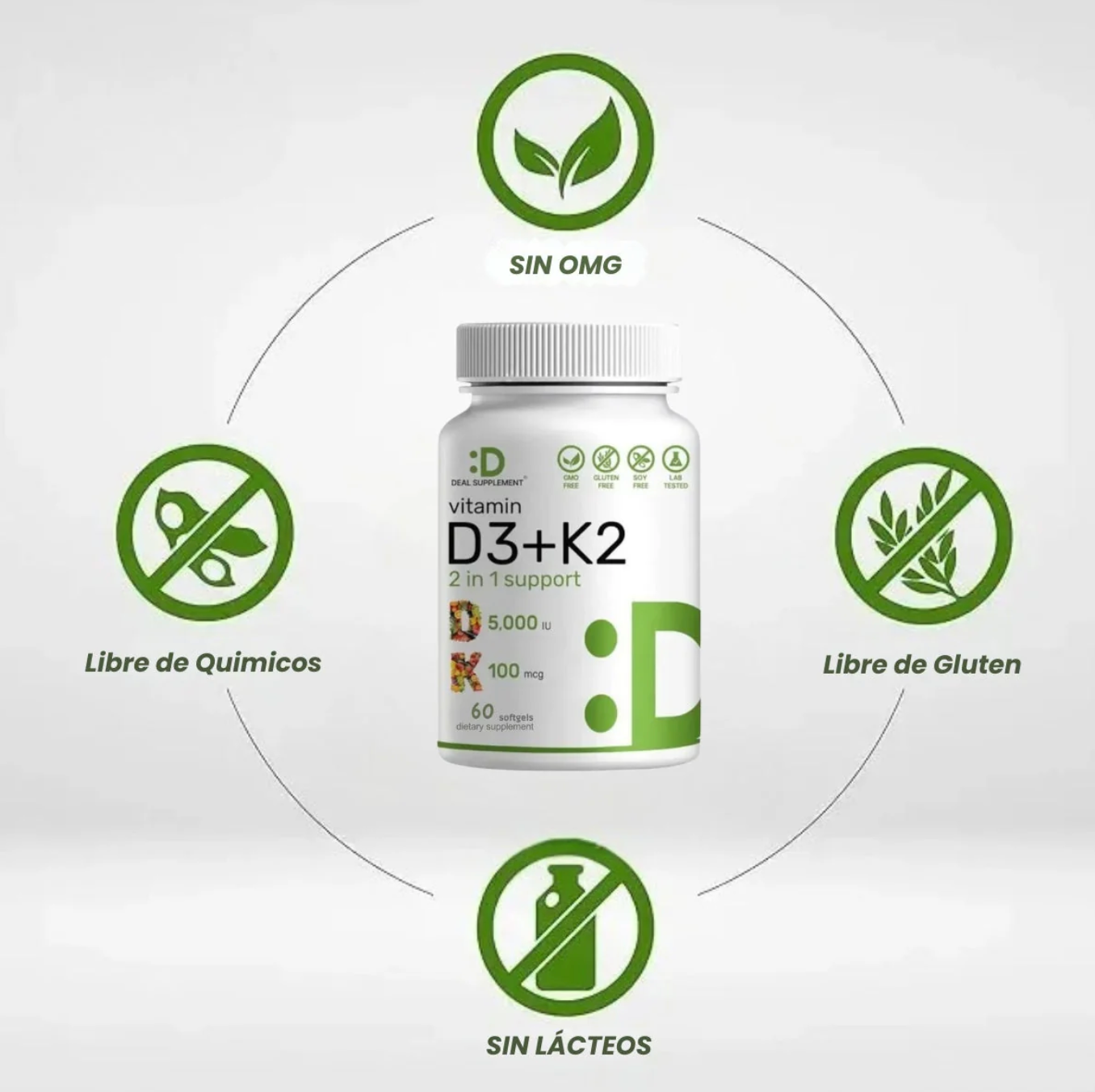 Suplemento de vitamina D3K2  OFERTA 2X1✅ 👩🏻‍⚕️