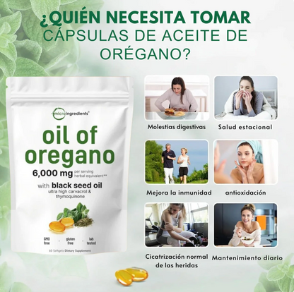 Aceite de Orégano y Semilla Negra - 😱AUMENTA TUS DEFENSAS EN SEGUNDOS😱