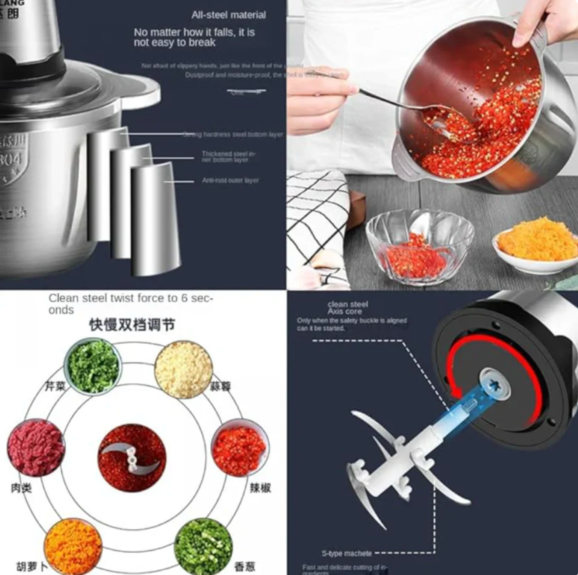 Picadora multifuncional de carne y verduras | MULTIMINCER