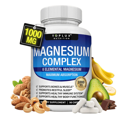 MAGNESIO COMPLEX - Suplemento 8 en 1 | 90 Cápsulas OFERTA 2X1 ✅