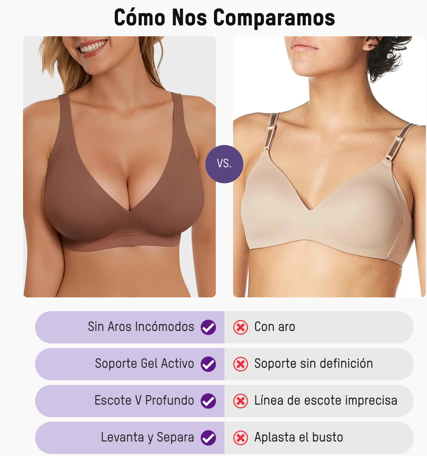 COMBO 2x1 VIRAL🔥  Brasier Sin Varilla Push Up para Mujer