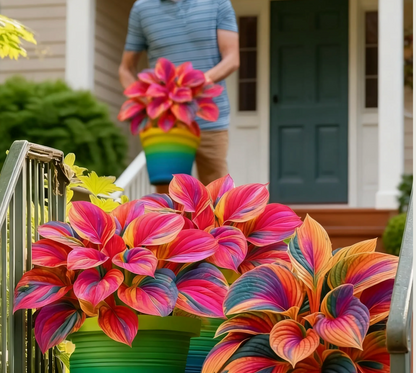 🌈🔥 Hostas de llama arcoíris de edición limitada: follaje multicolor raro, exclusivo de nuestra tienda 🌸