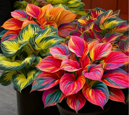 🌈🔥 Hostas de llama arcoíris de edición limitada: follaje multicolor raro, exclusivo de nuestra tienda 🌸