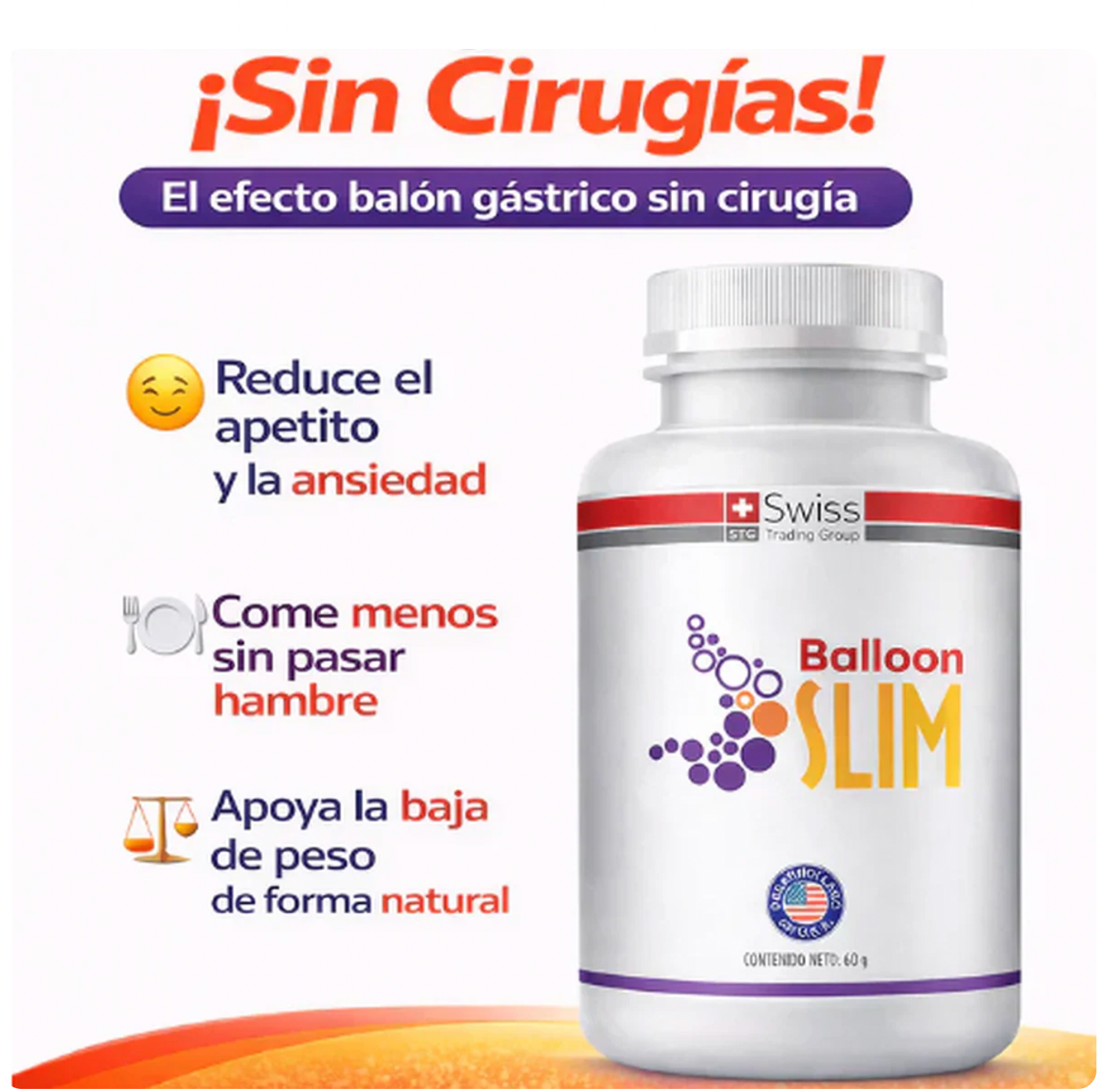 Pierde peso sin riesgos ni cirugías con Balloon SLIM™ OFERTA 2X1
