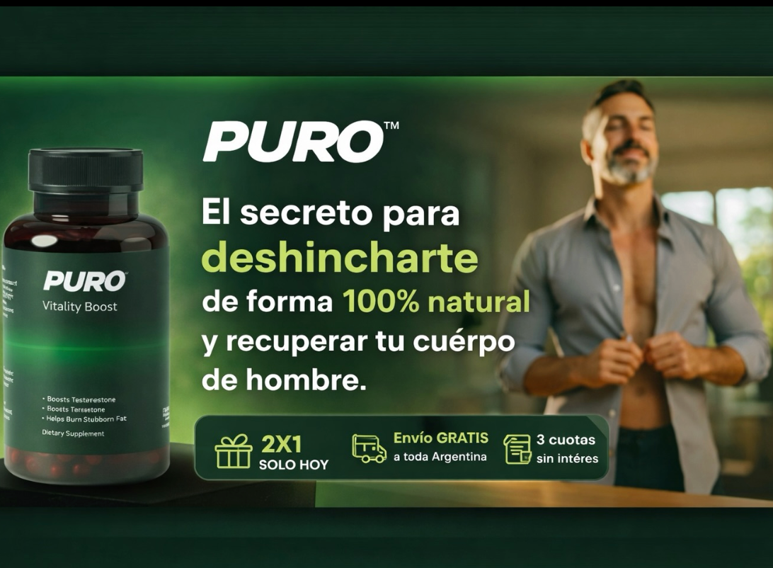PURO™ | El secreto para deshincharte de forma 100% natural y recuperar tu cuerpo de hombre.