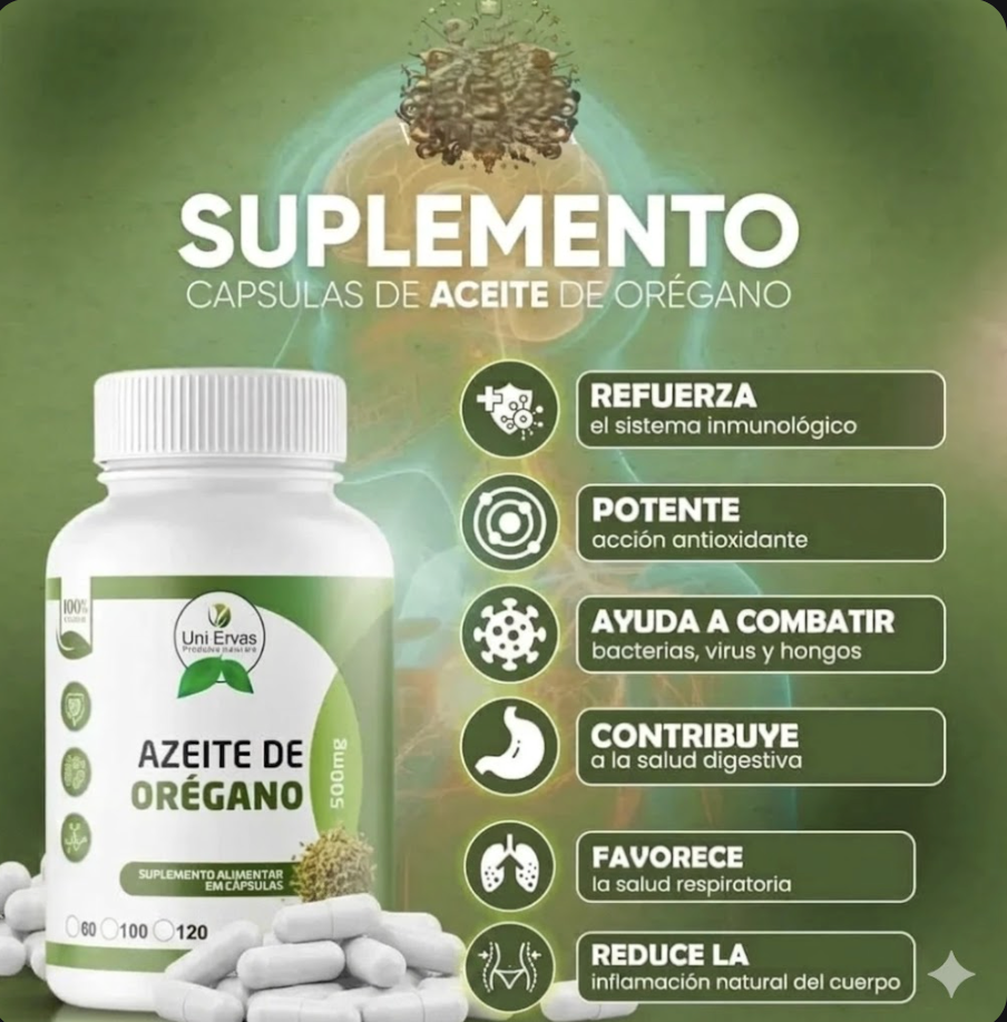 ACEITE DE OREGANO EN CAPSULAS 💊
