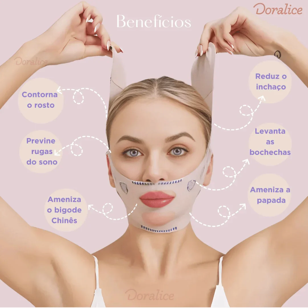 V-Revitalize™ - Mascarilla de contorno facial - Suaviza arrugas, papada y moldea el rostro