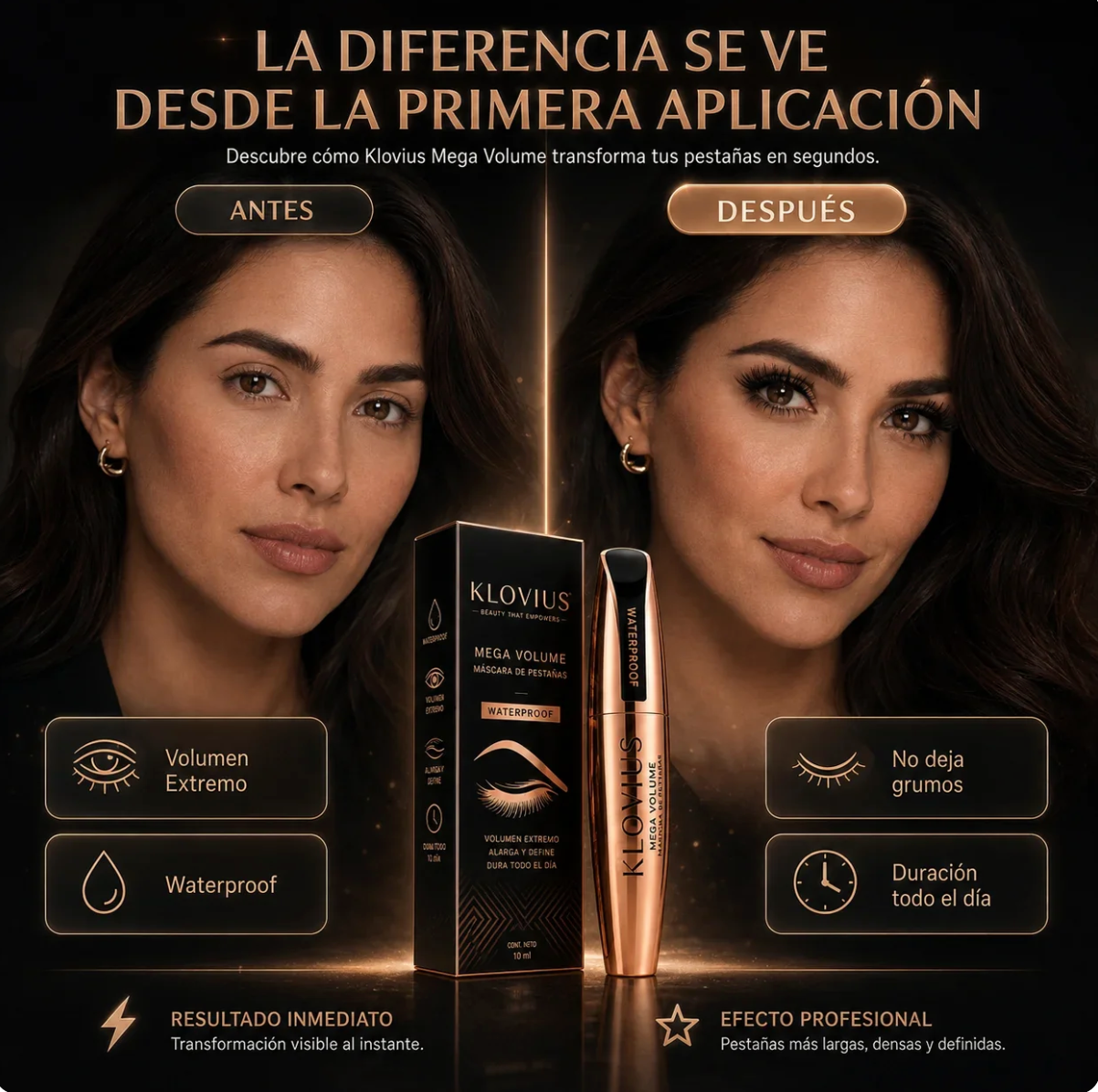 2x1 Klovius l Máscara de Pestañas Premium l Edición Limitada