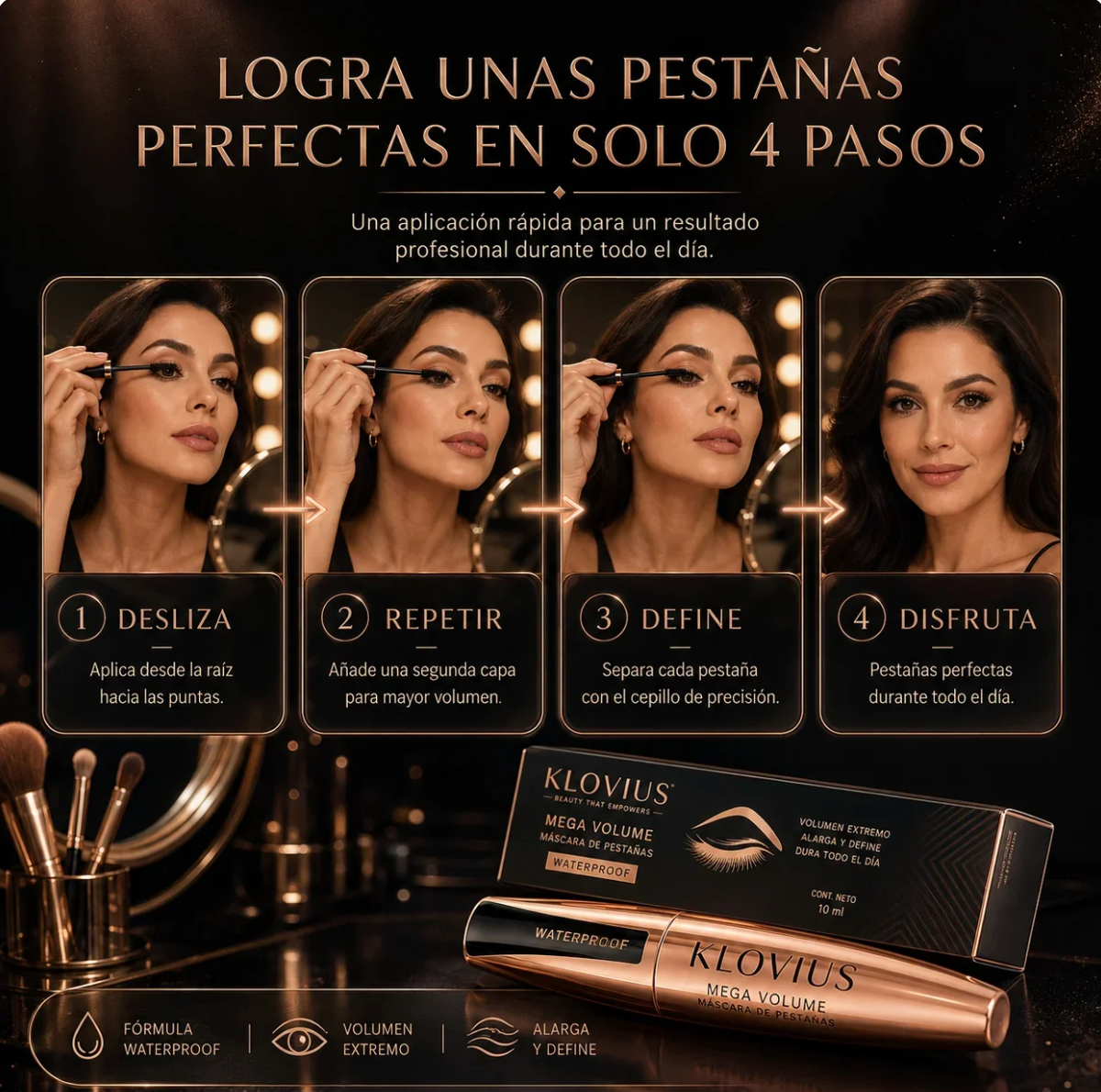 2x1 Klovius l Máscara de Pestañas Premium l Edición Limitada