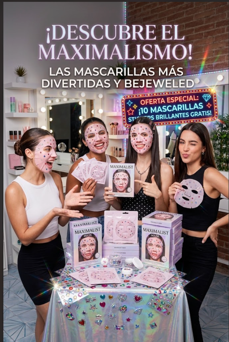 🔥50% OFF🔥 Mascarilla reafirmante antiarrugas con colágeno profundo + stikers brillantes 💖