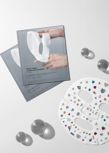 🔥50% OFF🔥 Mascarilla reafirmante antiarrugas con colágeno profundo + stikers brillantes 💖