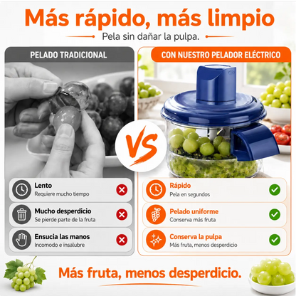 Pelador Eléctrico de Frutas y Verduras | Pela en Segundos Sin Esfuerzo