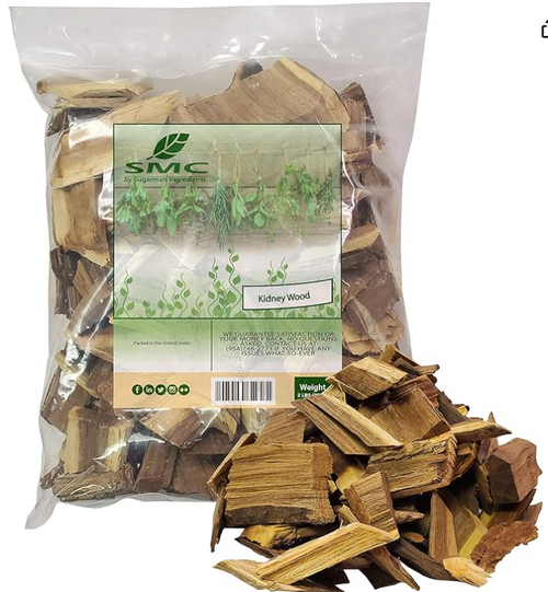 Madera de riñón 4 oz, bolsa revendible, té de palo azul, corteza de té de Palo Azul, astillas de madera de Palo Azul, Palo Azul 4 oz,