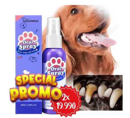 PROMOCIÓN ESPECIAL SOLO POR ESTA SEMANA 2X1 OralPet® Spray Oral Limpiador para Perros y Gatos🐱🐶