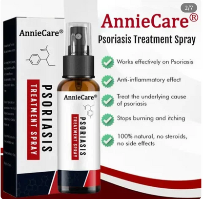 AnnieCare® Spray para el tratamiento de la psoriasis 2X1 TRATAMIENTO COMPLETO ✅