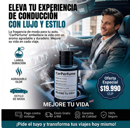 PERFUME PARA CARRO- ¡Convierte tu vehículo en un santuario de frescura premium!