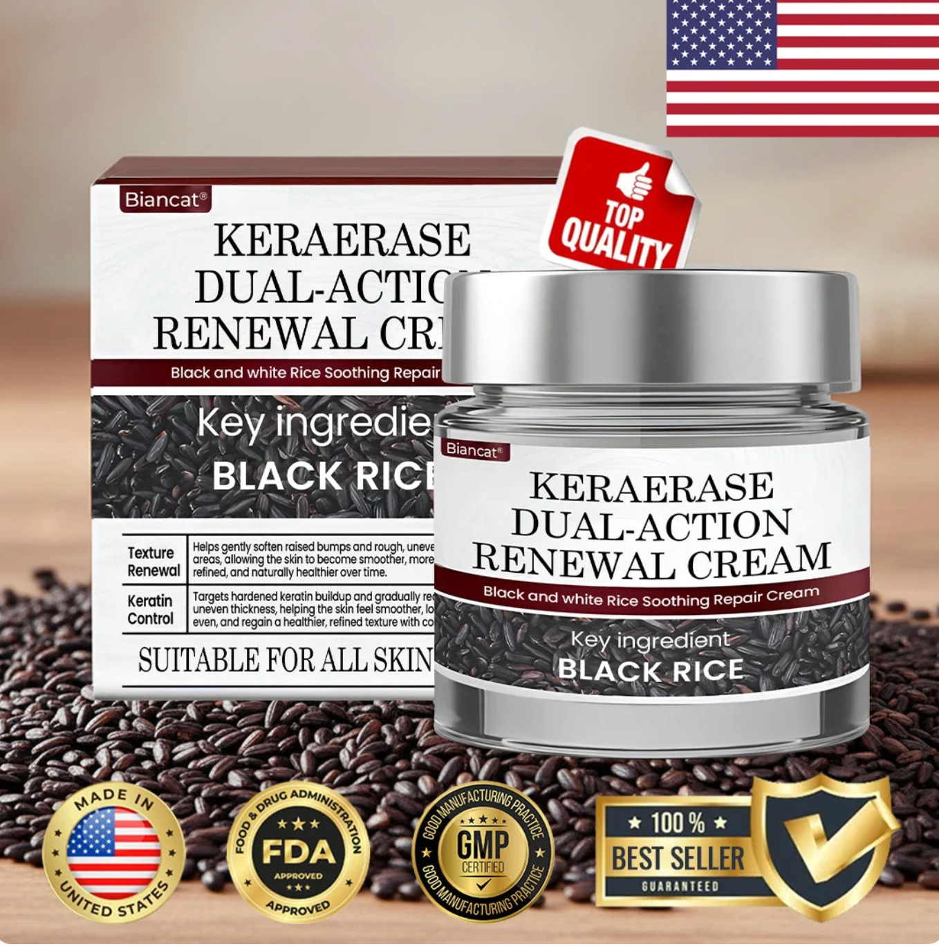 Crema renovadora de doble acción Biancat® KeraErase