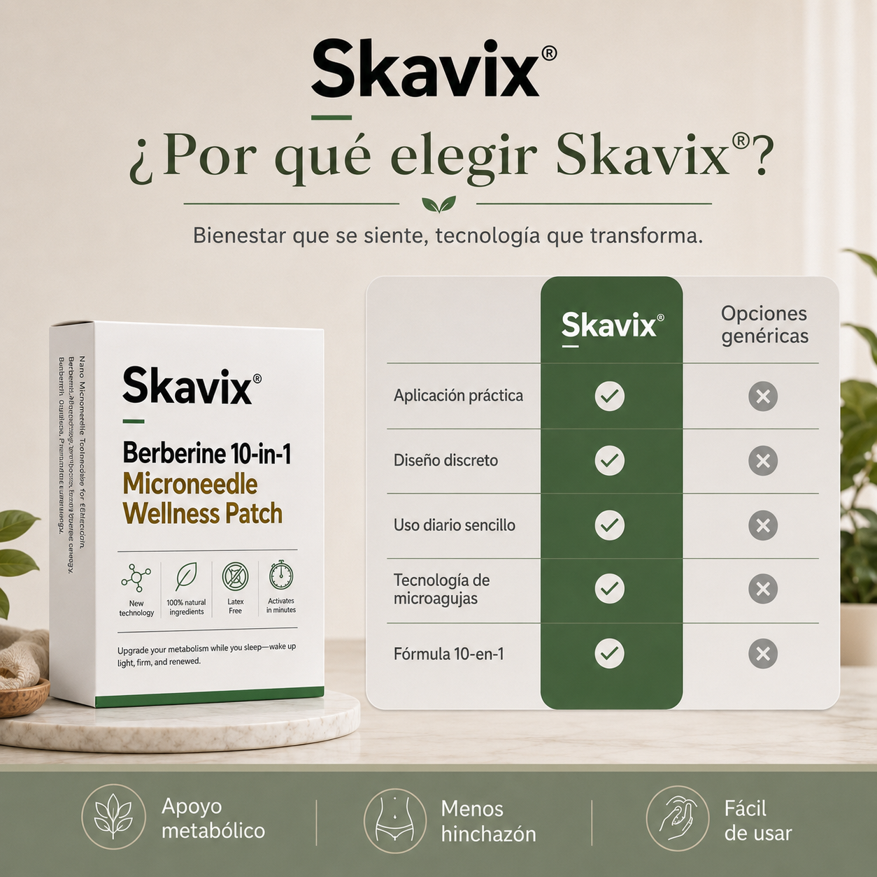 Metavelle™ – Parche Metabólico 10-en-1
