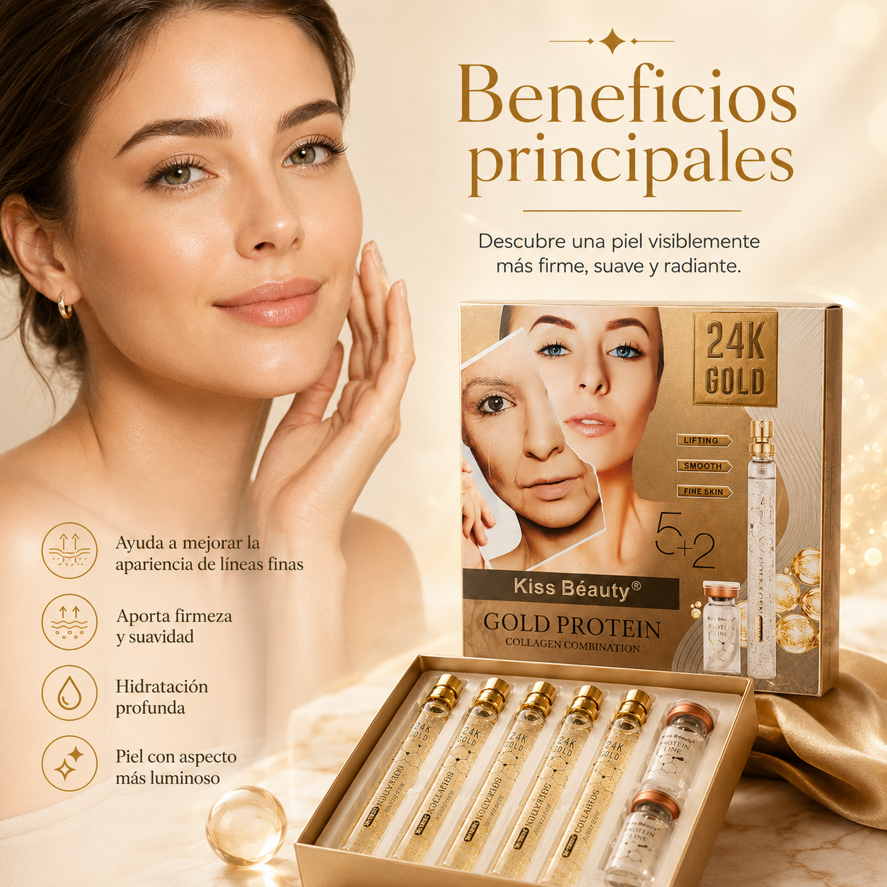 GoldLift™ – Hilos Faciales de Colágeno 24K ✨