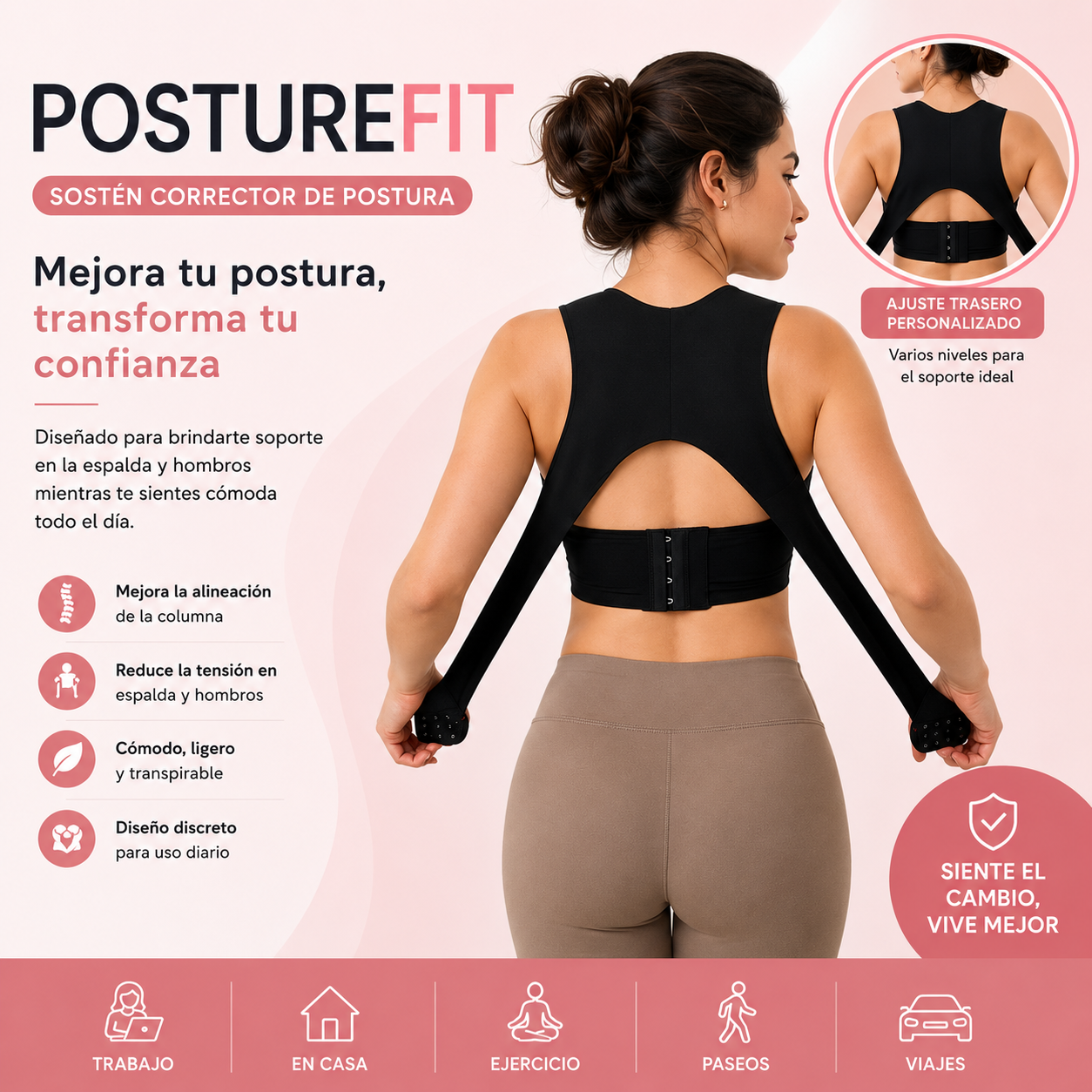 PostureLift™ | Sostén de Soporte Postural