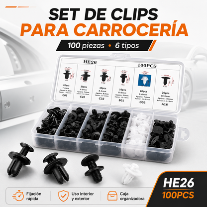 ClipFix Auto™ – 100 Clips de Fijación