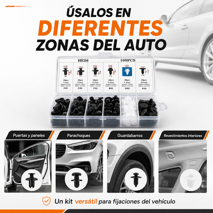 ClipFix Auto™ – 100 Clips de Fijación