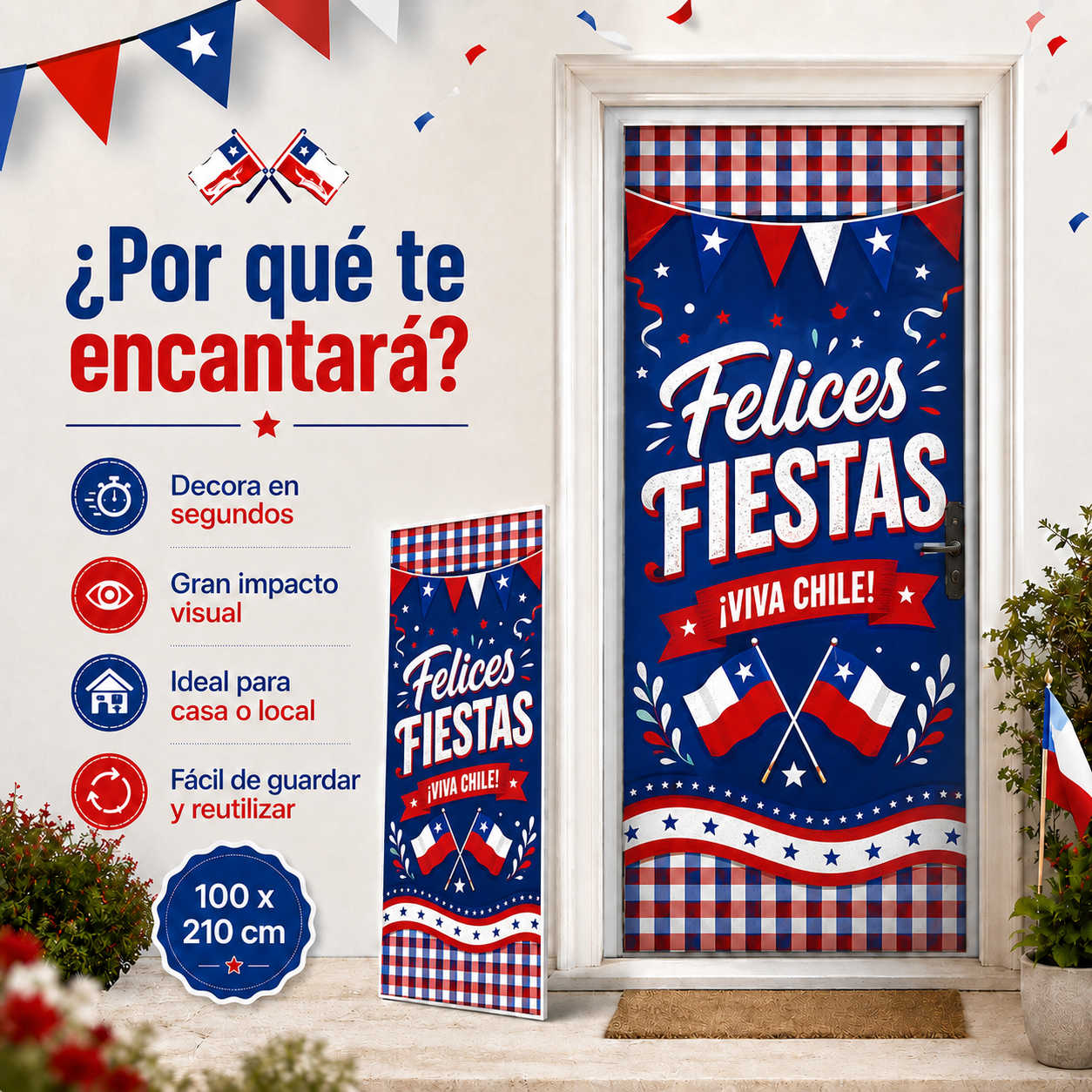 CubrePuerta Dieciochero™ – Celebra el 18 con estilo
