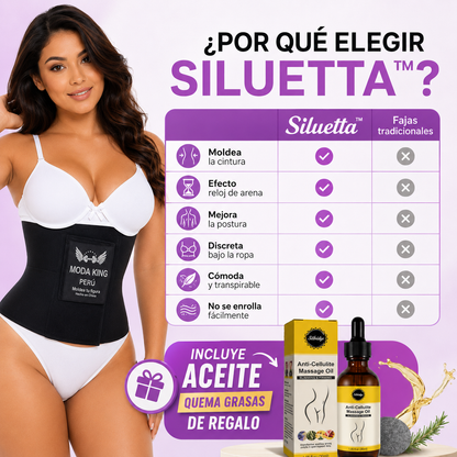 Siluetta™ | Faja Moldeadora Efecto Reloj de Arena🎁 ACEITE QUEMA GRASA DE REGALO 🎁