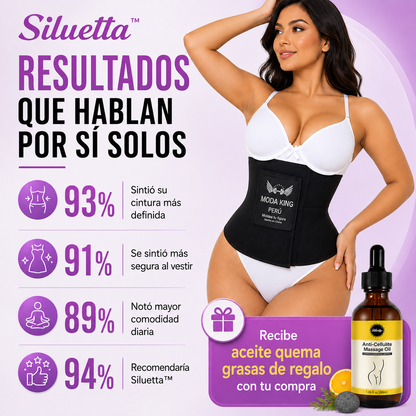 Siluetta™ | Faja Moldeadora Efecto Reloj de Arena🎁 ACEITE QUEMA GRASA DE REGALO 🎁