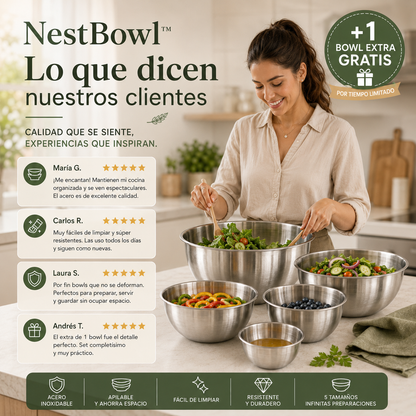 NestBowl™ - Set de Cocina 5 en 1