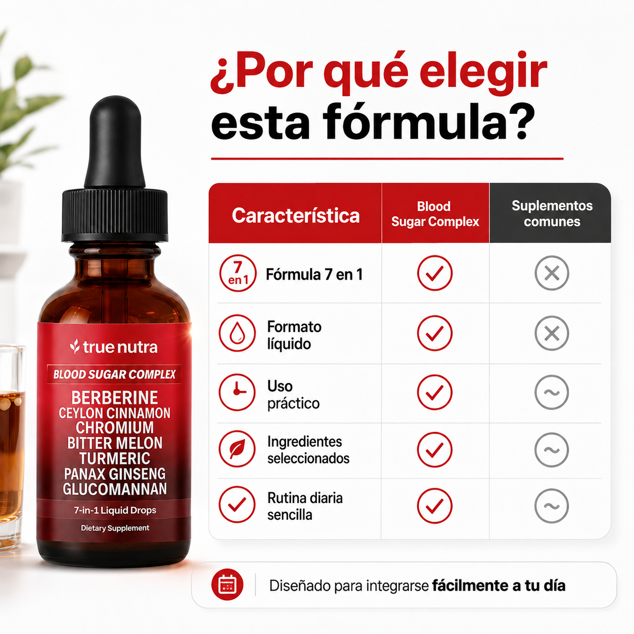 True Nutra BSC – Fórmula Natural para Glucosa y Energía