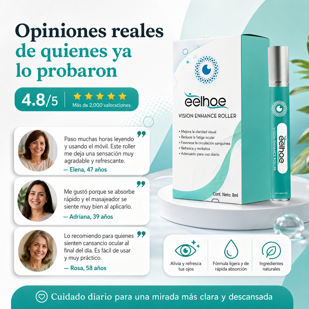 Vision Enhance Roller – Alivio para Ojos Cansados