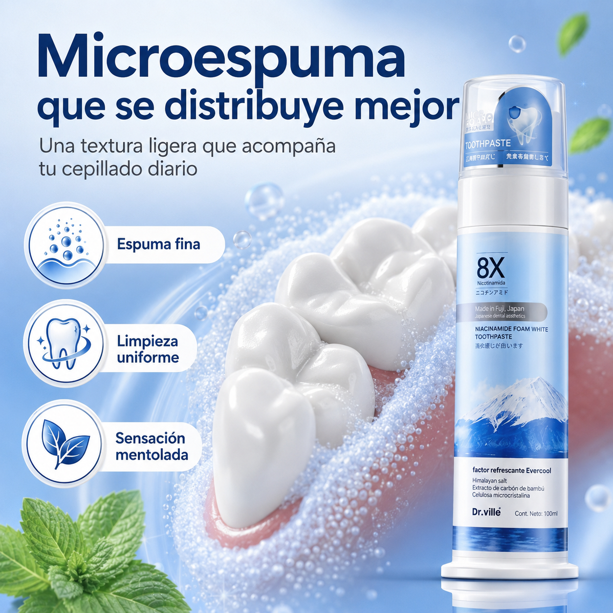 DentGlow™ – Espuma Dental Iluminadora