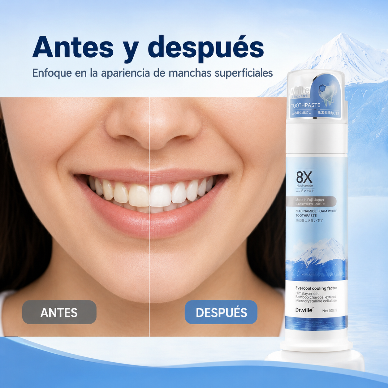 DentGlow™ – Espuma Dental Iluminadora