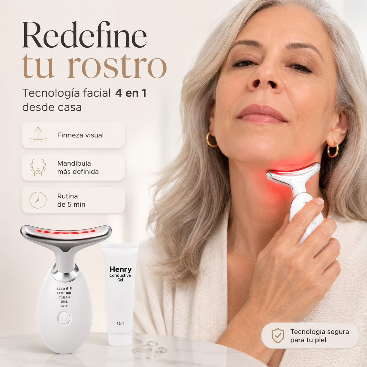 LumiLift™ – Dispositivo Facial 4 en 1