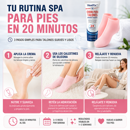 HeelFix™ – Crema Intensiva para Talones Secos y Ásperos