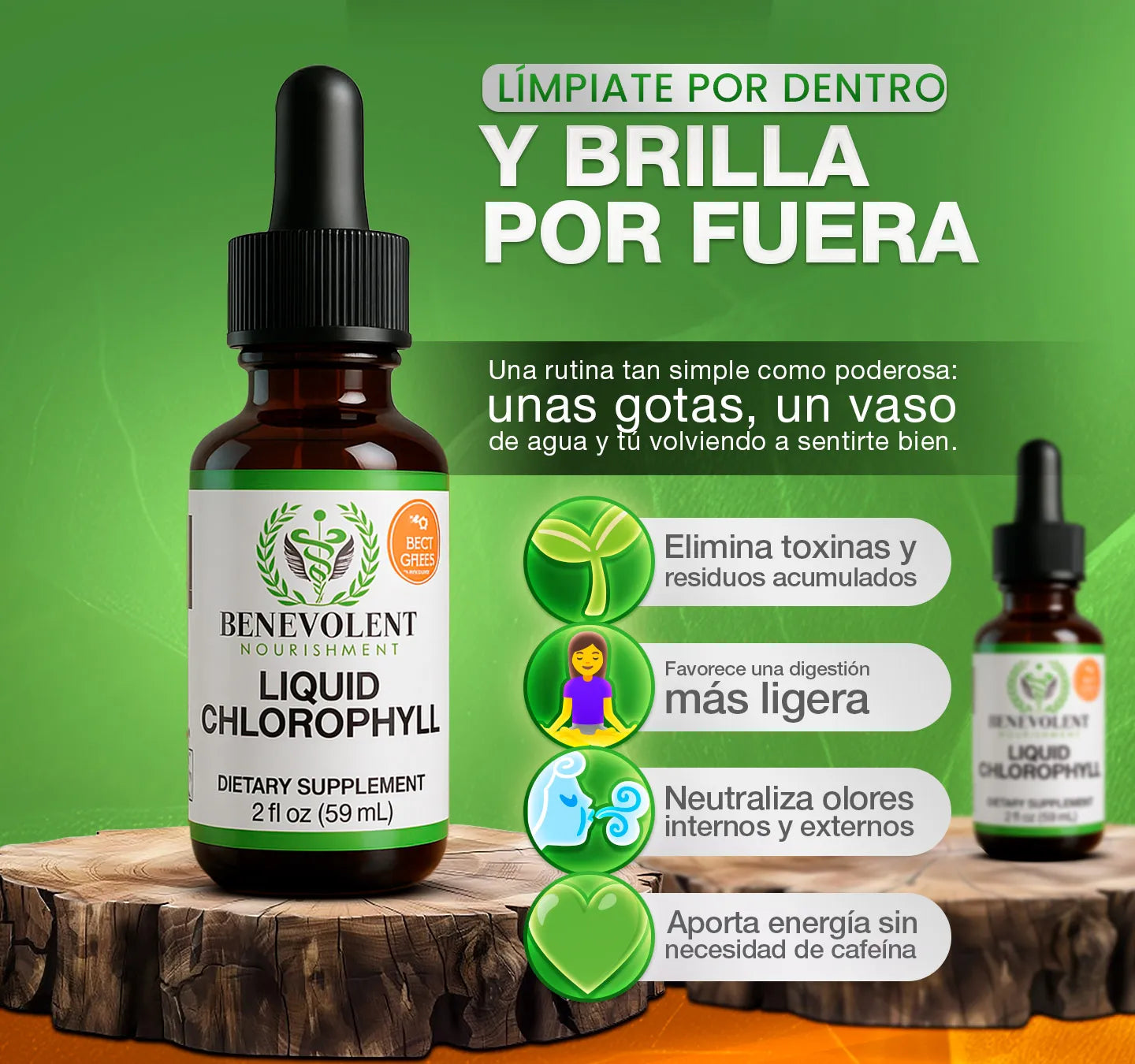 Clorofila líquida- Detox Pulmonar para Eliminar Toxinas, Flema y Alquitrán OFERTA ESTE MES 👩🏻‍⚕️ ✅ OFERTA 2X1 ✅