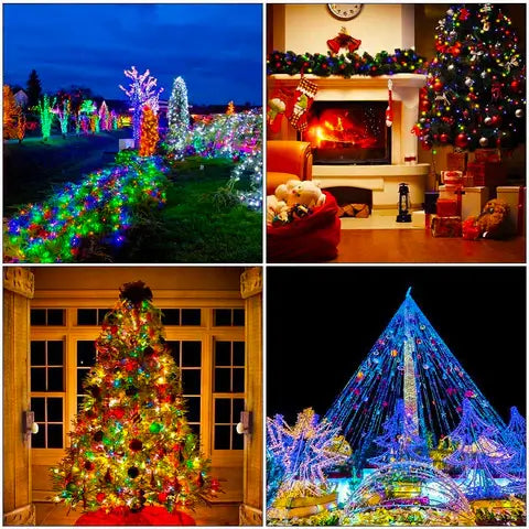 JUEGO DE LUCES CON PANEL SOLAR - 20 MTS👉🎄🤶NO LO DEJES PARA ULTIMA HORA