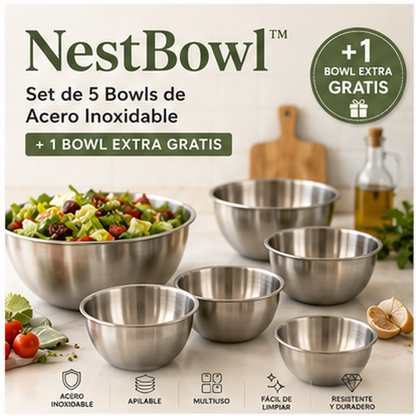 NestBowl™ - Set de Cocina 5 en 1