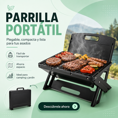 FlamePack™ – Parrilla Portátil Plegable.