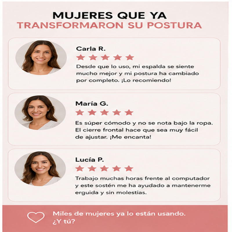 PostureLift™ | Sostén de Soporte Postural